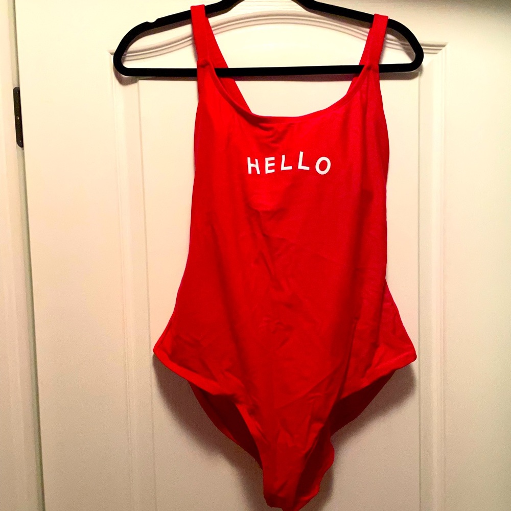 Forever 21 Red Hello swimsuit